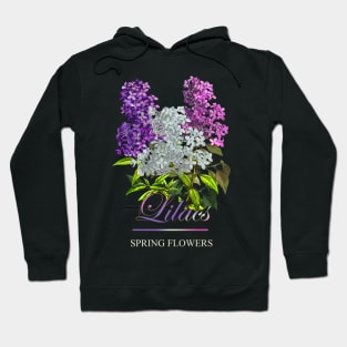 Vintage Lilac-Spring Flowers Lilacs-Gifts with printed flowers-Spring flower t-shirt-Floral shirt Hoodie